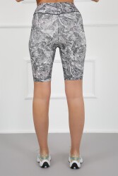 AuraFit 4025-96 Dijital Baskılı Toparlayıcı Yüksek Bel Şort Tayt - 3