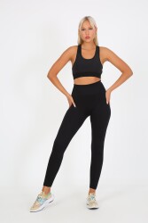 AuraFit 4036 Seamless Dikişsiz Push Up Toparlayıcı Yüksek Bel Uzun Tayt - 1