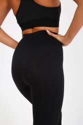 AuraFit 4036 Seamless Dikişsiz Push Up Toparlayıcı Yüksek Bel Uzun Tayt - 7