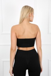 AuraFit 9009-02 Seamless Dikişsiz Siyah Straplez Bandeo - 3