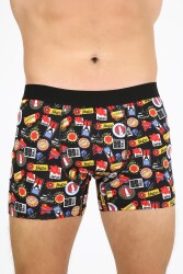Five Pocket Fpb8001 Desenli Erkek Boxer - FIVE POCKET