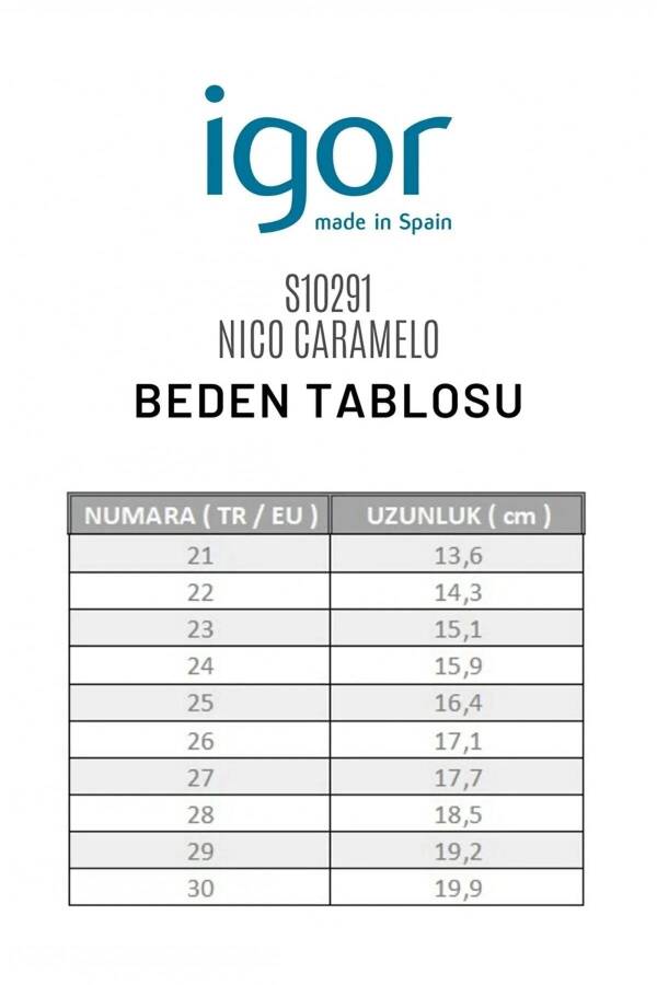 Igor S10291-231 Nico Caramelo Çocuk Sandalet - 5