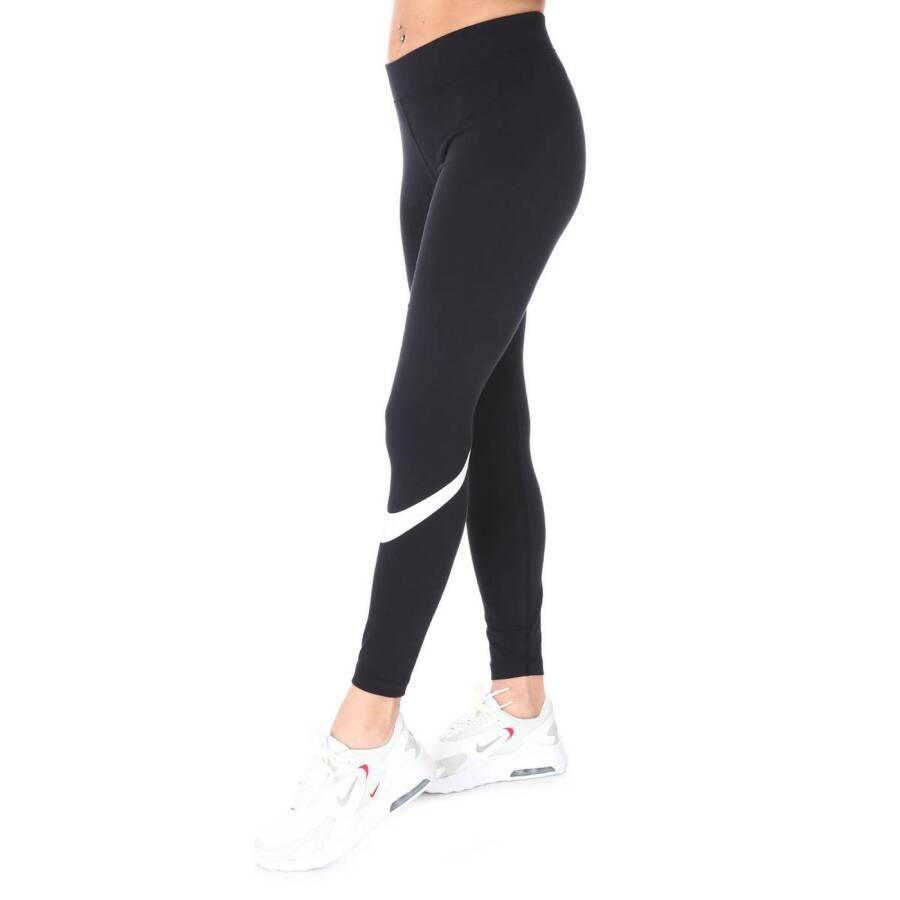 Nike CZ8530-010 Sportswear Essential Swoosh Leggings Kadın Tayt - 1