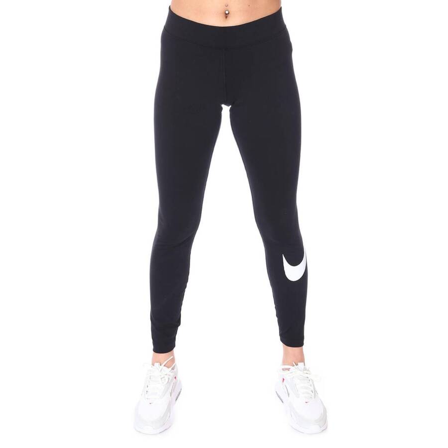 Nike CZ8530-010 Sportswear Essential Swoosh Leggings Kadın Tayt - 4