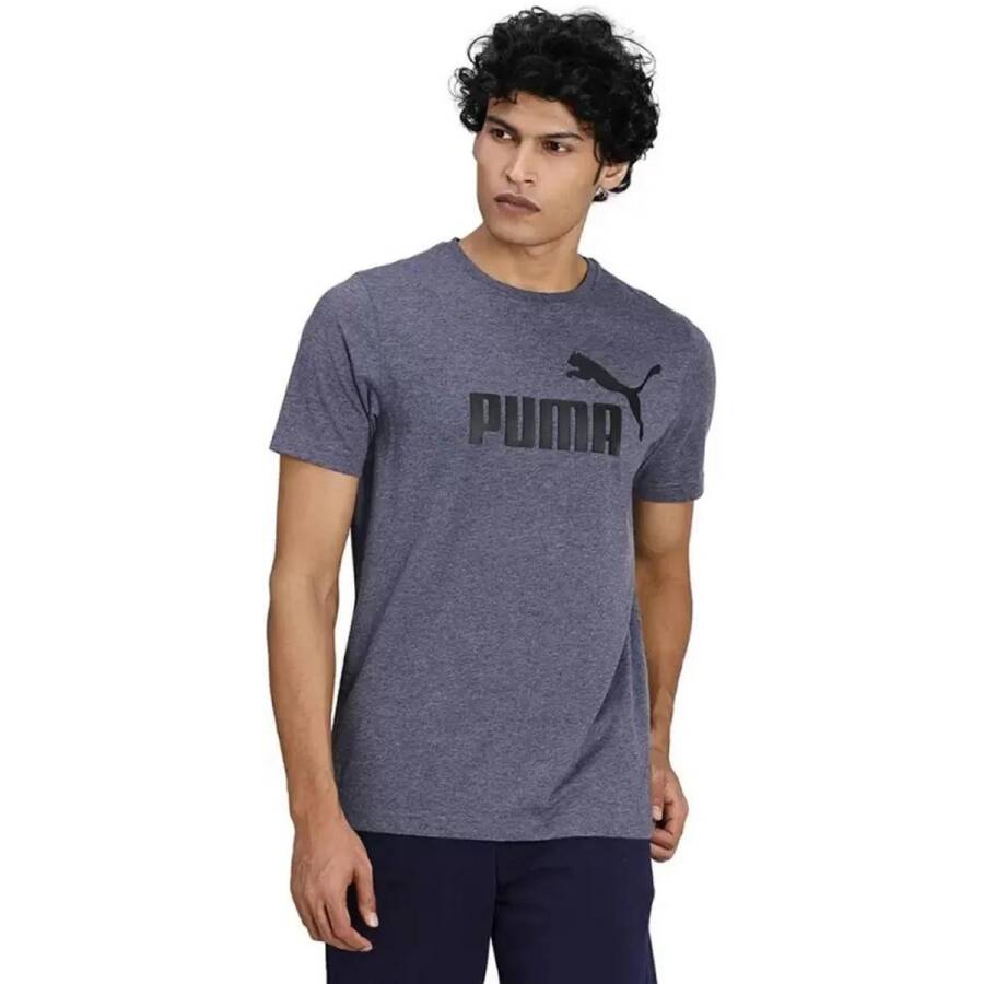 Puma 58673606 Ess Heather Erkek Tişört - 1